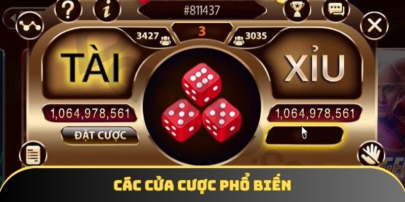 3 lua chon cuoc pho bien trong sicbo 3 lựa chọn cược phổ biến trong Sicbo